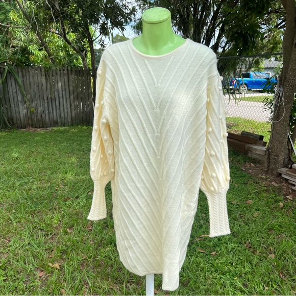 Boho Chic Sweater Dress Women’s Size Large NWT - Picture 1 of 10